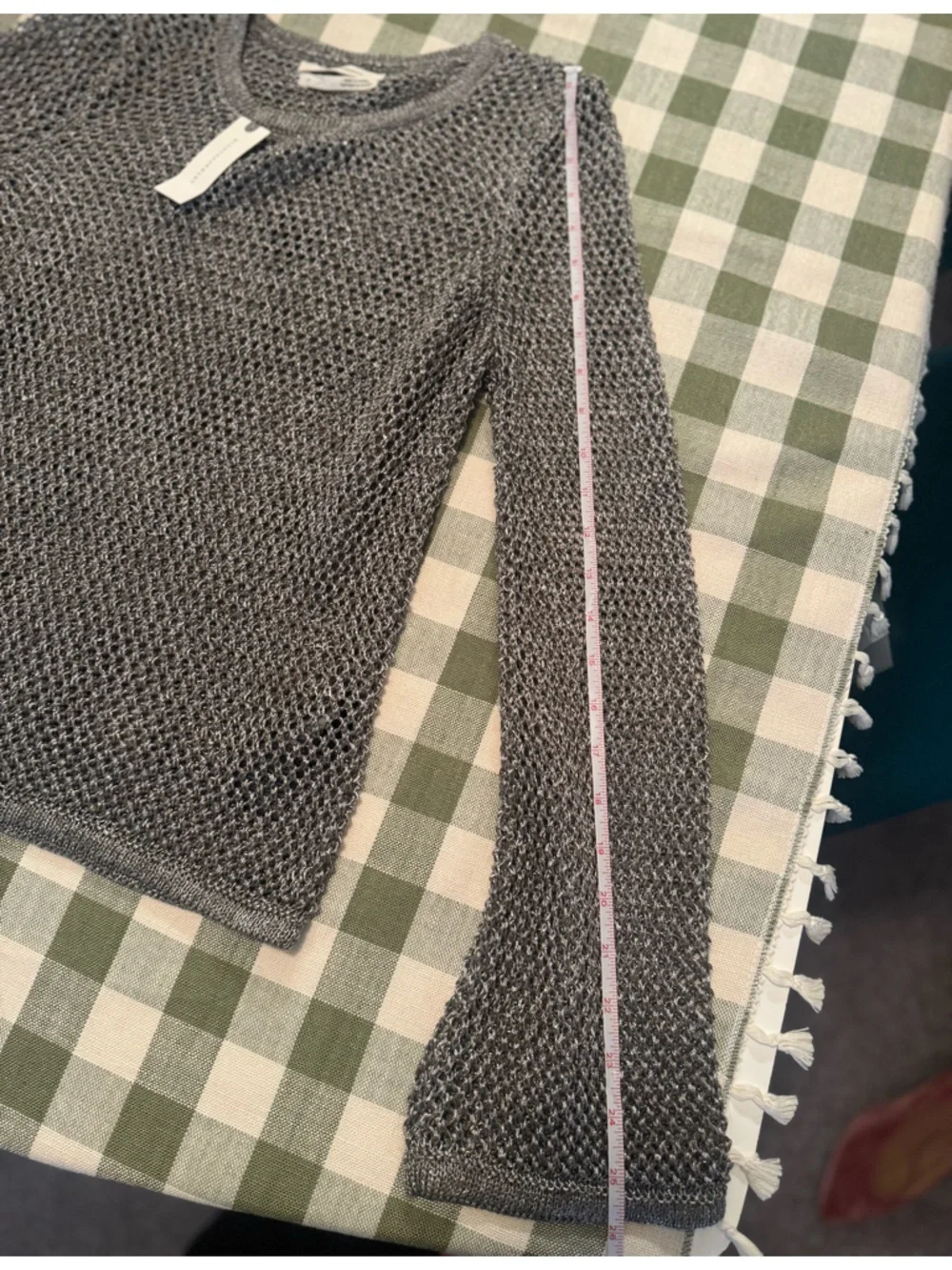 Anthropologie Metallic Open-Stitch Sweater - Picture 13 of 14